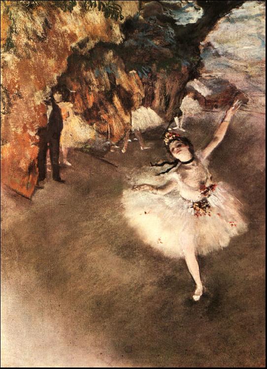 Edgar Degas The Star Dancer on Stage china oil painting image